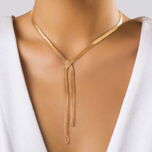 Women's Simple Hip Hop Snake Bones Chain