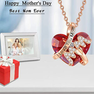 Red New Style Crystal Love MM Pendant Gift