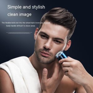 Electric Men's Mini Travel Portable Washable Shaver