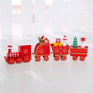 Wooden Christmas Train Christmas Decorations